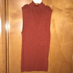 Express - choker short sleeve shirt